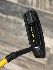 Momentus Golf Weighted Training Practice Putter RH Club Yellow Excellent