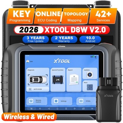 XTOOL D8W V2.0 Profi KFZ OBD2 Diagnosegerät ALLE System Scanner ECU Codierung DE