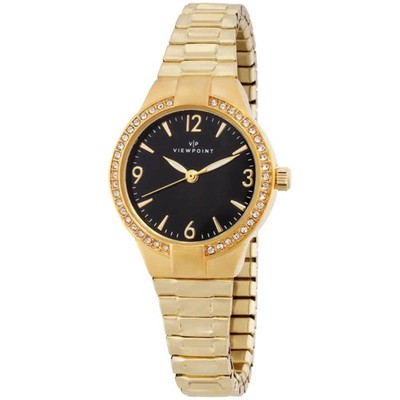 Timex Women's Watch Viewpoint Black Dial Crystal Bezel Bracelet CC3D861009J