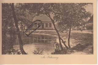 Postal tarjeta PWV 198 Am Gelterswoog imágenes locales del Palatinado Asociación del Bosque del Palatinado