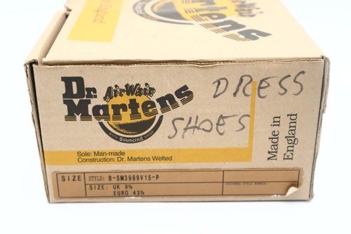 Zapatos Dr Martens Air-Wair 3989 Punta de Ala Hechos en Inglaterra Para Hombres US10 UK9.5 EU43.5 - Imagen 10 de 11