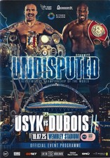 OLEKSANDR USYK SIGNED USYK DUBOIS UNDISPUTED PROGRAMME (ACG CERT AG25423)