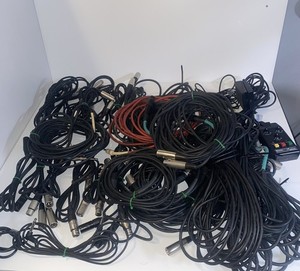 HUGE 42 PCS Lot Pro Audio Cables &Equipment PRO CO VTG WHIRLWIND OPTIMA BELDEN