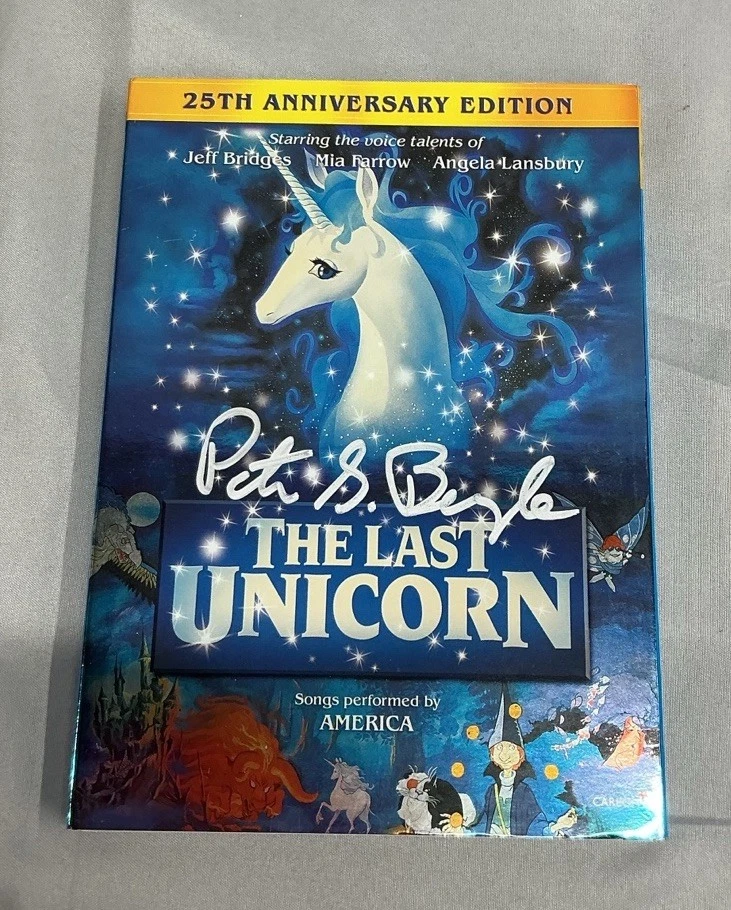 Autographed The Last Unicorn 25th anniversary DVD SIGNED Peter S. Beagle Foto 4 de 4