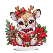 Christmas Diamond Painting Kits Tabletop decoration, DIY Reindeer, 5D Diamond...