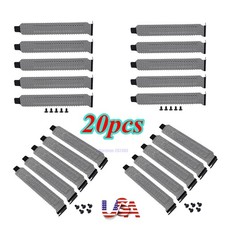 PCI Slot Cover Hard Steel Dust Filter Blanking Plate, Vented Slot Cover - 20Pcs
