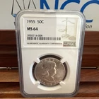 1955 FRANKLIN HALF DOLLAR NGC MS64