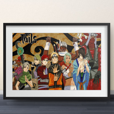 Naruto Color Spread 420 - 11x17'' Print - sasuke anime manga shonen jump gift