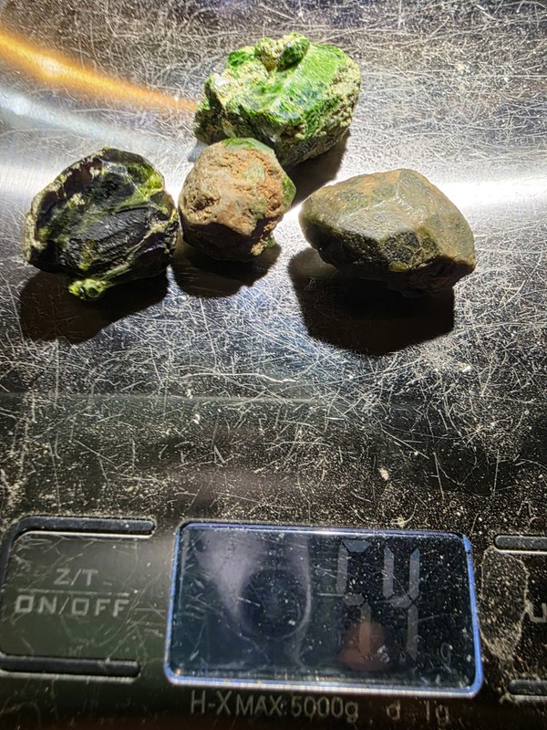 Natural Green Garnet  4 Peices 54g