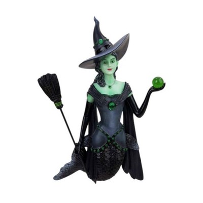 Green Wicked Witch Mermaid Ornament Halloween Decor December Diamonds