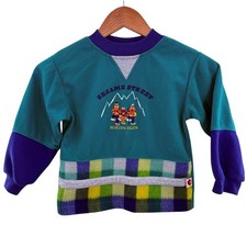 Vintage 90  s Sesame Street HIKING CLUB Embroidered Elmo Bert Ernie Sweatshirt 5T