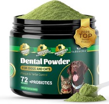 Dog Teeth Cleaning Powder with Probiotics, Dog Dental Powder for Teeth Cleaning