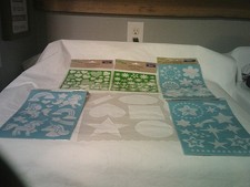 Stencil lot 4 9 Loose Sheets of ABC Stencils