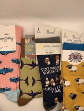 Mens Sock Bundle x4 Pair Bamboo + Other 7-11 House Of Tweed Powder