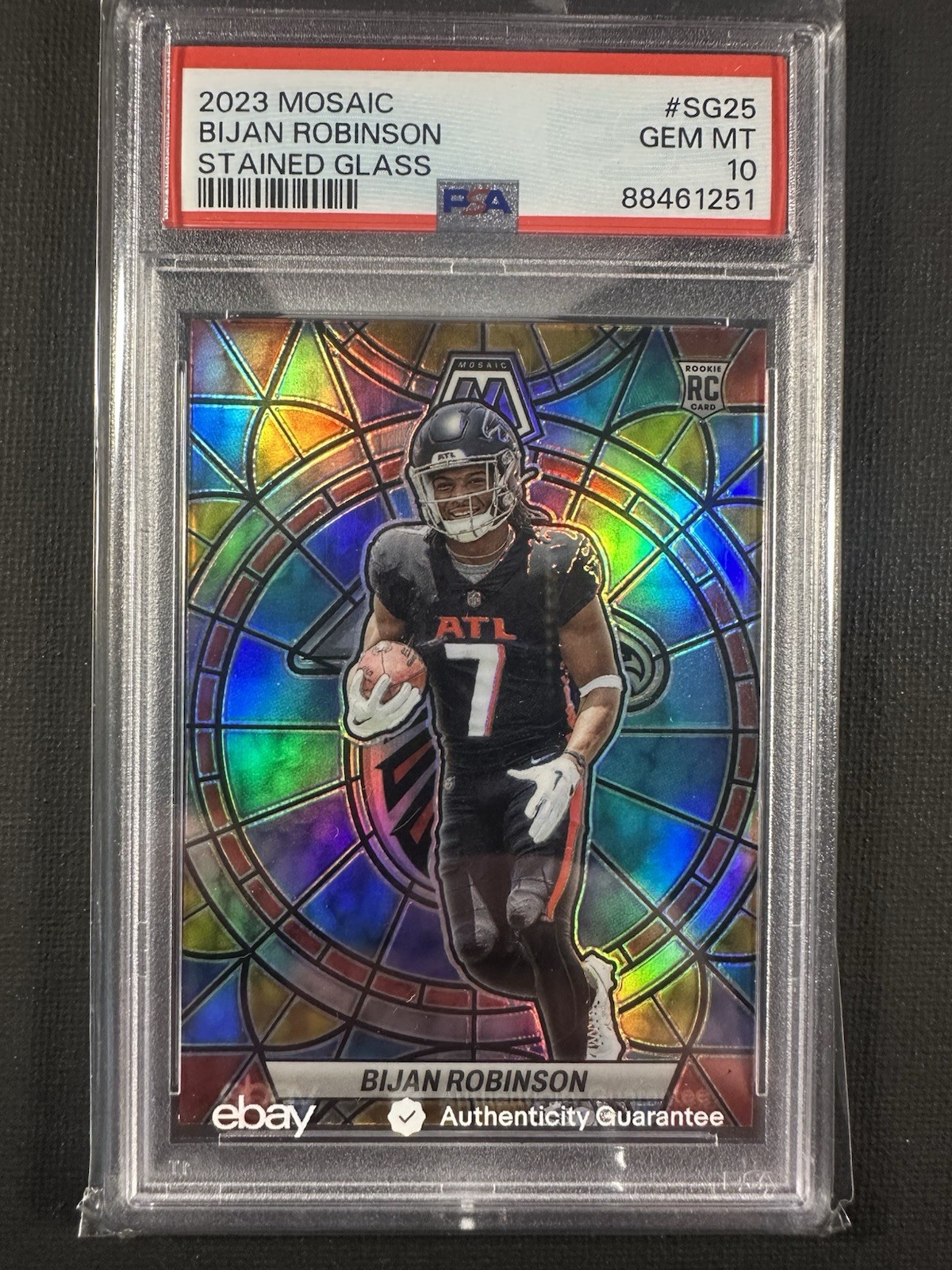 Bijan Robinson Panini Mosaic Stained Glass #SG25 Base