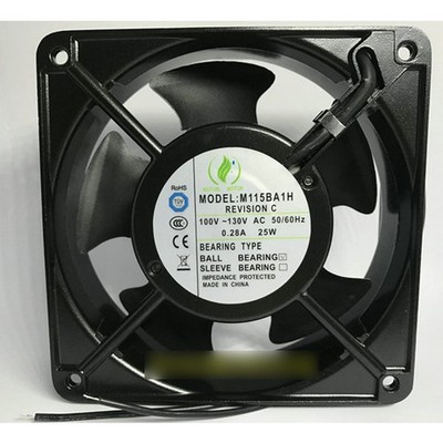 New MUTUAL MOTOR M115BA1H AC100-130V 0.28A 25W 2 Wire Cooling Fan#QW