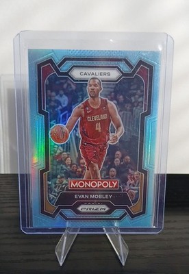 2023-24 Panini Prizm Monopoly - Evan Mobley #20 Light Blue Prizm /199