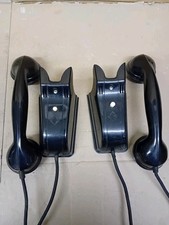 Lotto 2 Citofoni In Bachelite Migliavacca E Bisi  anni 50 60 NERI Da Collezione