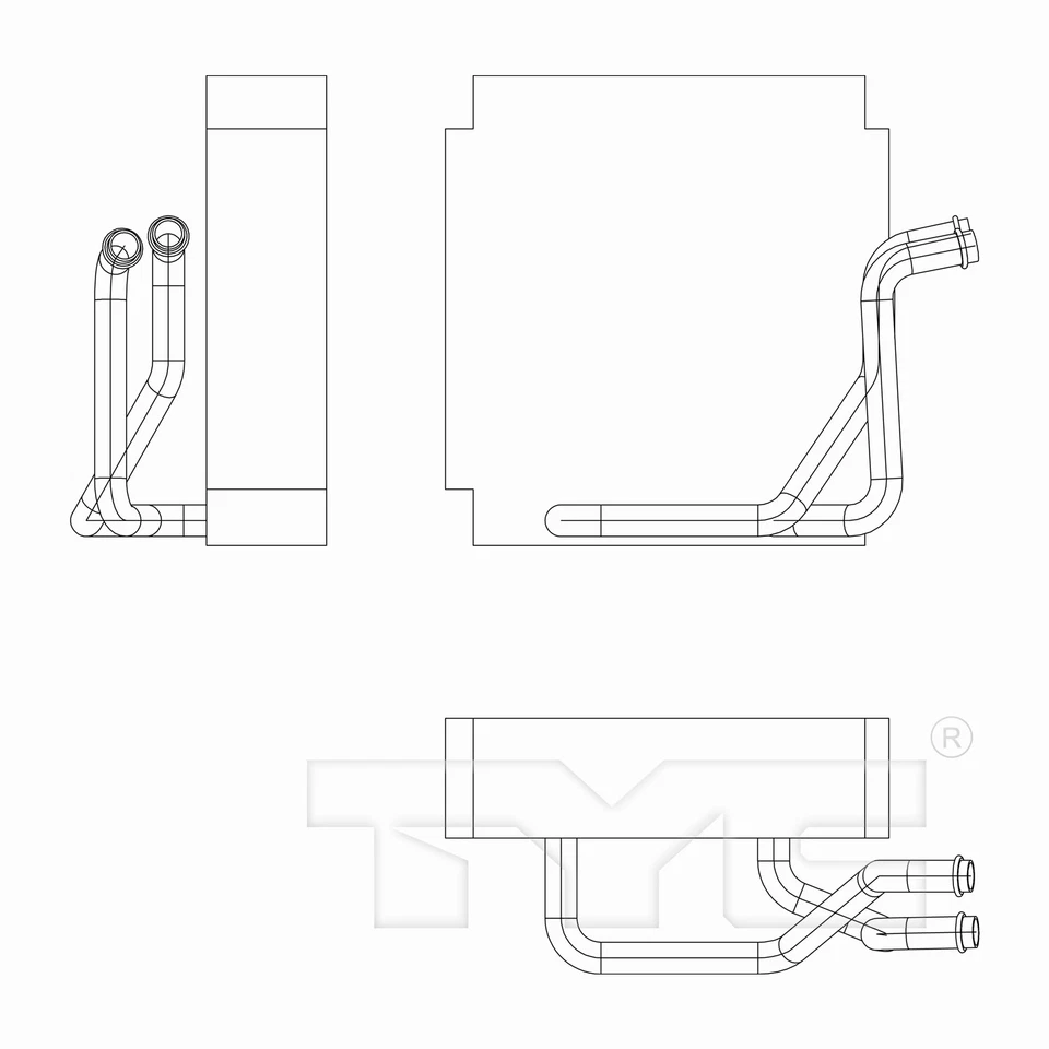 Novo evaporador CA para 00-04 Subaru Outback/Legacy 73523AE010 - Imagem 4 de 4
