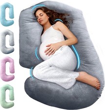 Pregnancy Pillows for Sleeping, 57-Inch U-Shaped Full Body Maternity Pillow with