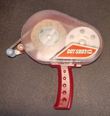 DOT SHOT PRO Handheld Glue Dot Dispenser w/Green Medium Roll Installed        -d