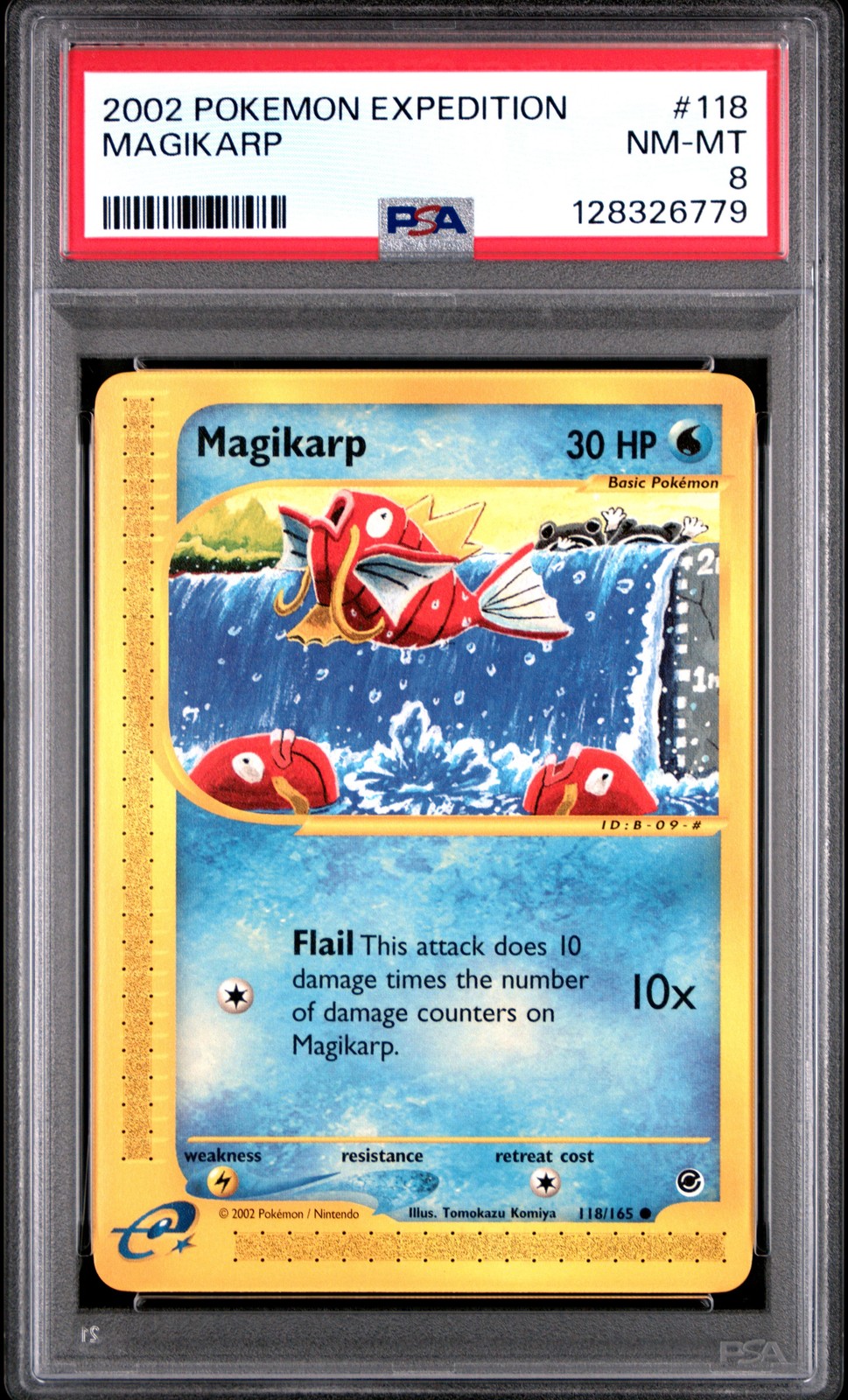 2002 POKEMON EXPEDITION #118 MAGIKARP PSA 8