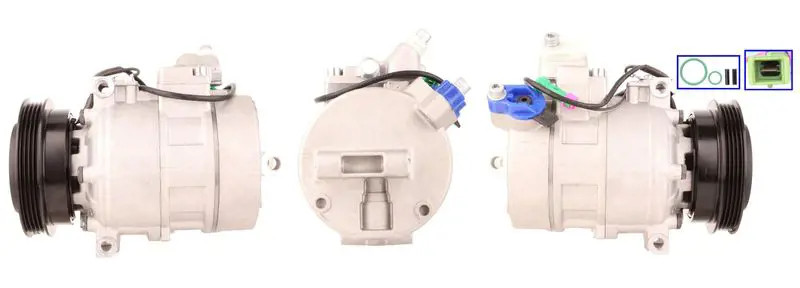 Compressore climatizzazione R 134a PAG 46 51-0007 ELSTOCK per AUDI VW SKODA - Immagine 2
