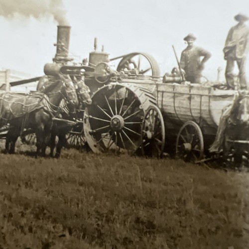 FOTO DE TRACTOR DE GRANJA DE VAPOR VINTAGE Iowa 5/7”. Cuadro W - Imagen 7 de 15