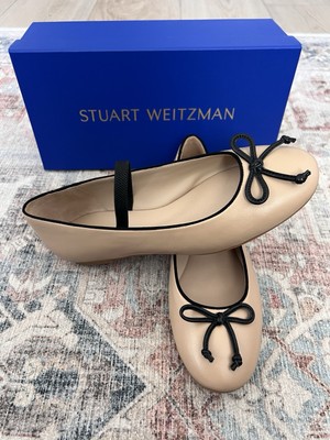 Stuart Weirzman Gabby BW Belt Flat