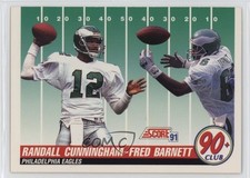 1991 Score 90+ Club Randall Cunningham Fred Barnett #320 1p0o