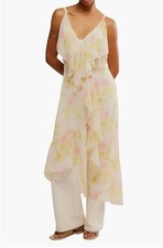 Free People Sunfaded Floral Maxi Tunic Dress Women’s Size S