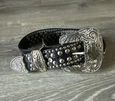 Exclusive Rocker Harley-Davidson Belt with Crystals and Metal Decorations Size S