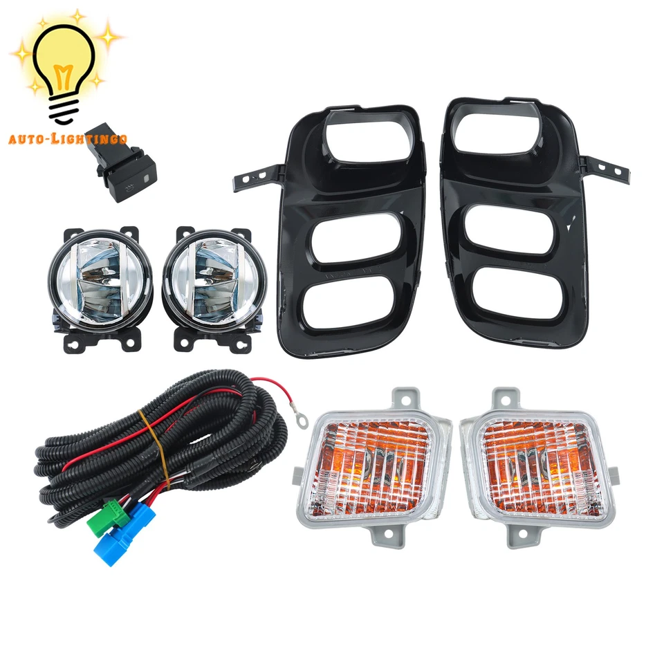 Luz antiniebla LED + interruptor + bisel y señal de giro halógena para Honda Odyssey 2021-2023 Foto 2 de 4