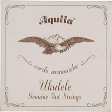 Aquila Genuine Gut AQ-1 Soprano Ukulele Strings - High G - 1 Set of 4