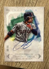 2019 Topps Inception Francisco Lindor #RES-FL Auto/60 Mets Indians