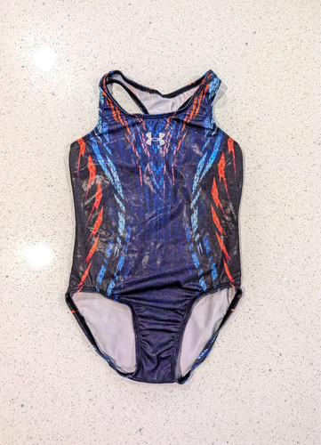 BEAUTIFUL Under Armour GK Elite CS Small Gymnastics Dance Leotard MOTIVATE