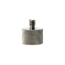 CAMVATE 1/4"-20 Male to 5/8"-27 Female Microphone Stand Mount Small, silver