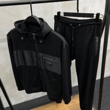 Black Hooded Tracksuit