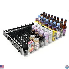 Visi-FAST Spring Push Drink Dispenser, Holds 12/16 oz Bottles & Cans, Pack of 1