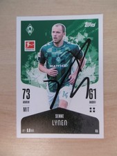 Senne Lynen autograph signed trading card Topps Bundesliga "Werder Bremen 24/25"