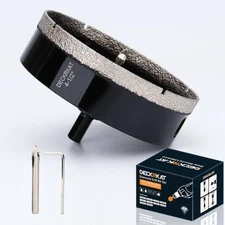 4-1/2 inch Diamond Hole-Saw Bits with Pilot Drill Bit -4-1/2" Diamond Tipped ...