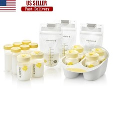 Breast Milk Storage Set 45 Piece Breastfeeding Supplies Organizer BPA Free New