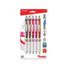Pentel EnerGel RTX Pearl Liquid Gel Pen, Expressions Pack, 0.5mm Needle Tip, A
