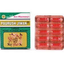 3 X Paurush Jiwan Jeevan 60 Caps each Herbal for Energy, Digestion  Immunity