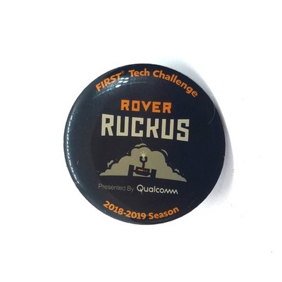 First Tech Challenge Rover Ruckus Lapel Pin 2018-2019 Season Presented By Qualco