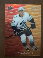 2023-24 Upper Deck Allure Color Flow Red/Orange Shane Wright CF-11 Kraken