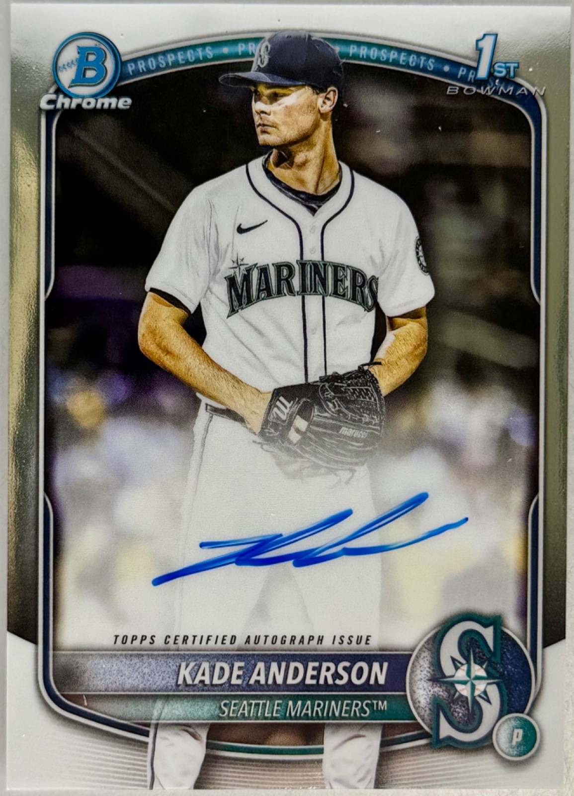 2025 Bowman Draft Chrome Kade Anderson Auto 1st Prospect #CPA-KA Mariners