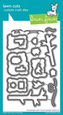 Lawn Cuts Custom Craft Die-I Heart Pandas