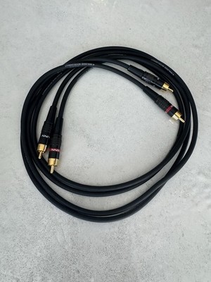 Linn Black RCA Cables; 1.4m Pair Interconnects
