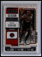 2023-24 Panini Contenders #30 Pascal Siakam Season Ticket Premium Edition